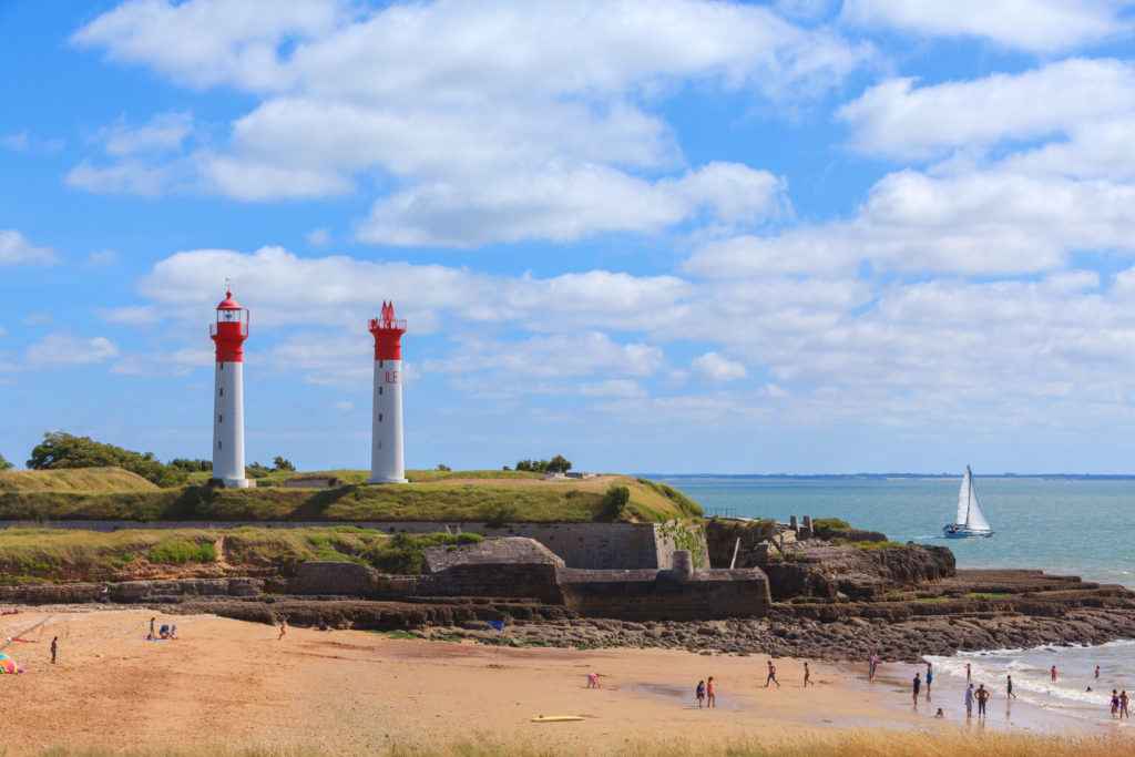 Vuurtorens en vestingwerken op het Île d'Aix in Charente-Maritime